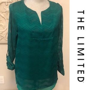 🍀The Limited - Perfect Kelly Green blouse